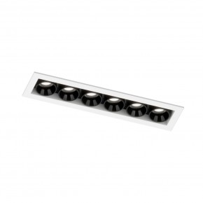 DK2514-WB Встраиваемый светильник SPACE со светодиодом L126mm 220V 10W 38° 4000К IP20 белый/черный алюминий в Когалыме - kogalym.ok-mebel.com | фото 5