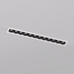 DK2515-WB Встраиваемый светильник SPACE со светодиодом L240mm 220V 20W 38° 4000К IP20 белый/черный алюминий в Когалыме - kogalym.ok-mebel.com | фото