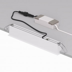 DK2515-WB Встраиваемый светильник SPACE со светодиодом L240mm 220V 20W 38° 4000К IP20 белый/черный алюминий в Когалыме - kogalym.ok-mebel.com | фото 3
