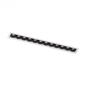 DK2515-WB Встраиваемый светильник SPACE со светодиодом L240mm 220V 20W 38° 4000К IP20 белый/черный алюминий в Когалыме - kogalym.ok-mebel.com | фото 4