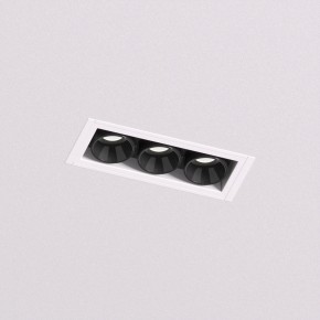 DK2530-WB Встраиваемый светильник SPACE со светодиодом под шпатлевку L69mm 220V 6W 38° 4000К IP20 белый/черный алюминий в Когалыме - kogalym.ok-mebel.com | фото