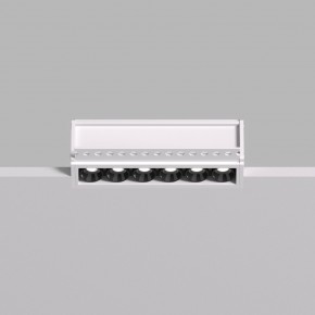 DK2531-WB Встраиваемый светильник SPACE со светодиодом под шпатлевку L126mm 220V 10W 38° 4000К IP20 белый/черный алюминий в Когалыме - kogalym.ok-mebel.com | фото 3