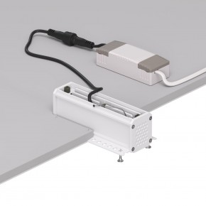 DK2531-WB Встраиваемый светильник SPACE со светодиодом под шпатлевку L126mm 220V 10W 38° 4000К IP20 белый/черный алюминий в Когалыме - kogalym.ok-mebel.com | фото 5