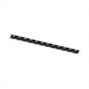 DK2532-WB Встраиваемый светильник SPACE со светодиодом под шпатлевку L240mm 220V 20W 38° 4000К IP20 белый/черный алюминий в Когалыме - kogalym.ok-mebel.com | фото 5
