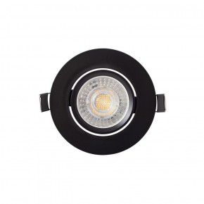 DK3020-BK Встраиваемый светильник, IP 20, 10 Вт, GU5.3, LED, черный, пластик в Когалыме - kogalym.ok-mebel.com | фото 3