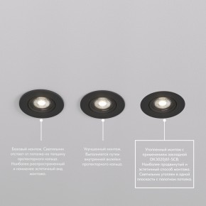 DK3020-BK Встраиваемый светильник, IP 20, 10 Вт, GU5.3, LED, черный, пластик в Когалыме - kogalym.ok-mebel.com | фото 5