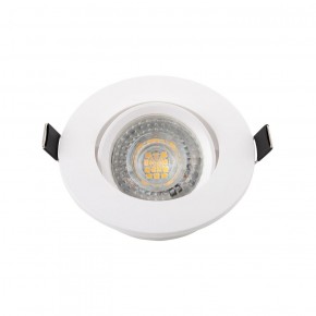 DK3020-WH Встраиваемый светильник, IP 20, 10 Вт, GU5.3, LED, белый, пластик в Когалыме - kogalym.ok-mebel.com | фото 2