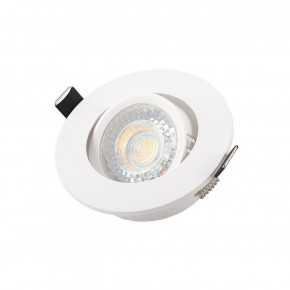 DK3020-WH Встраиваемый светильник, IP 20, 10 Вт, GU5.3, LED, белый, пластик в Когалыме - kogalym.ok-mebel.com | фото 3