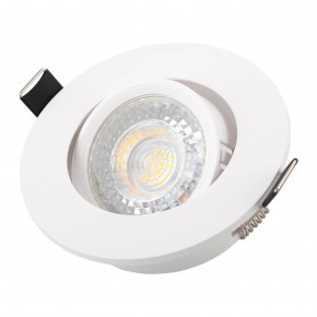 DK3020-WH Встраиваемый светильник, IP 20, 10 Вт, GU5.3, LED, белый, пластик в Когалыме - kogalym.ok-mebel.com | фото 2