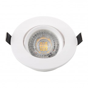 DK3020-WH Встраиваемый светильник, IP 20, 10 Вт, GU5.3, LED, белый, пластик в Когалыме - kogalym.ok-mebel.com | фото 4