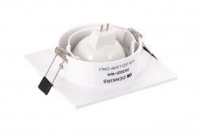 DK3021-WH Встраиваемый светильник, IP 20, 10 Вт, GU5.3, LED, белый, пластик в Когалыме - kogalym.ok-mebel.com | фото 4