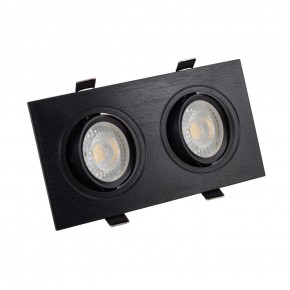 DK3022-BK Встраиваемый светильник, IP 20, 10 Вт, GU5.3, LED, черный, пластик в Когалыме - kogalym.ok-mebel.com | фото