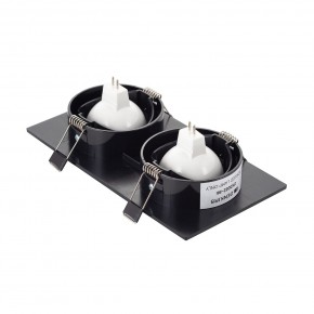 DK3022-BK Встраиваемый светильник, IP 20, 10 Вт, GU5.3, LED, черный, пластик в Когалыме - kogalym.ok-mebel.com | фото 3