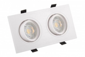 DK3022-WH Встраиваемый светильник, IP 20, 10 Вт, GU5.3, LED, белый, пластик в Когалыме - kogalym.ok-mebel.com | фото