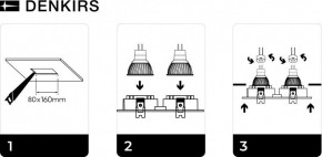 DK3022-WH Встраиваемый светильник, IP 20, 10 Вт, GU5.3, LED, белый, пластик в Когалыме - kogalym.ok-mebel.com | фото 6