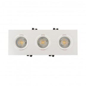 DK3023-WH Встраиваемый светильник, IP 20, 10 Вт, GU5.3, LED, белый, пластик в Когалыме - kogalym.ok-mebel.com | фото 2