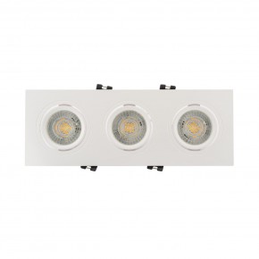 DK3023-WH Встраиваемый светильник, IP 20, 10 Вт, GU5.3, LED, белый, пластик в Когалыме - kogalym.ok-mebel.com | фото