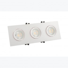 DK3023-WH Встраиваемый светильник, IP 20, 10 Вт, GU5.3, LED, белый, пластик в Когалыме - kogalym.ok-mebel.com | фото 2