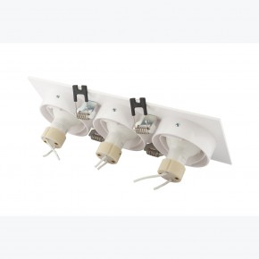DK3023-WH Встраиваемый светильник, IP 20, 10 Вт, GU5.3, LED, белый, пластик в Когалыме - kogalym.ok-mebel.com | фото 4