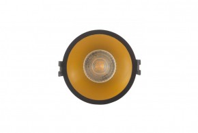 DK3026-BG Встраиваемый светильник, IP 20, 10 Вт, GU5.3, LED, черный/золотой, пластик в Когалыме - kogalym.ok-mebel.com | фото 1