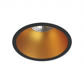 DK3026-BG Встраиваемый светильник, IP 20, 10 Вт, GU5.3, LED, черный/золотой, пластик в Когалыме - kogalym.ok-mebel.com | фото