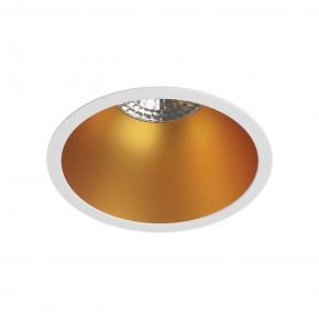 DK3026-WG Встраиваемый светильник, IP 20, 10 Вт, GU5.3, LED, белый/золотой, пластик в Когалыме - kogalym.ok-mebel.com | фото