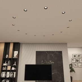DK3055-BK Встраиваемый светильник, IP 20, 10 Вт, GU5.3, LED, черный, пластик в Когалыме - kogalym.ok-mebel.com | фото 3