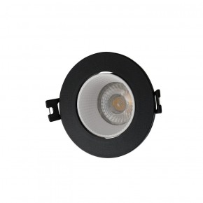 DK3061-BK+WH Встраиваемый светильник, IP 20, 10 Вт, GU5.3, LED, черный/белый, пластик в Когалыме - kogalym.ok-mebel.com | фото 1