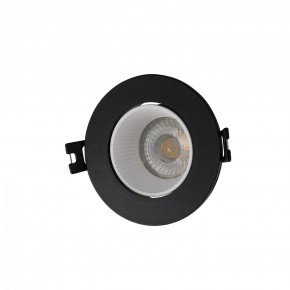 DK3061-BK+WH Встраиваемый светильник, IP 20, 10 Вт, GU5.3, LED, черный/белый, пластик в Когалыме - kogalym.ok-mebel.com | фото