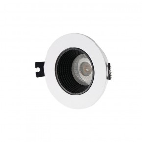 DK3061-WH+BK Встраиваемый светильник, IP 20, 10 Вт, GU5.3, LED, белый/черный, пластик в Когалыме - kogalym.ok-mebel.com | фото 1
