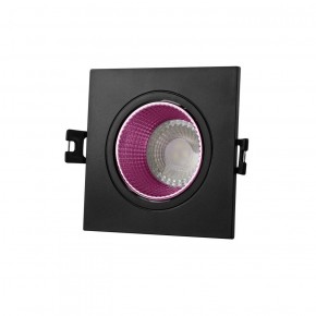 DK3071-BK+PI Встраиваемый светильник, IP 20, 10 Вт, GU5.3, LED, черный/розовый, пластик в Когалыме - kogalym.ok-mebel.com | фото 1