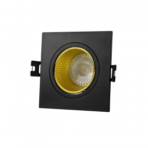 DK3071-BK+YE Встраиваемый светильник, IP 20, 10 Вт, GU5.3, LED, черный/желтый, пластик в Когалыме - kogalym.ok-mebel.com | фото 1