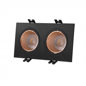 DK3072-BBR Встраиваемый светильник, IP 20, 10 Вт, GU5.3, LED, черный/бронзовый, пластик в Когалыме - kogalym.ok-mebel.com | фото