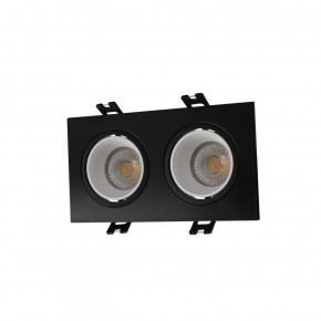 DK3072-BK+WH Встраиваемый светильник, IP 20, 10 Вт, GU5.3, LED, черный/белый, пластик в Когалыме - kogalym.ok-mebel.com | фото