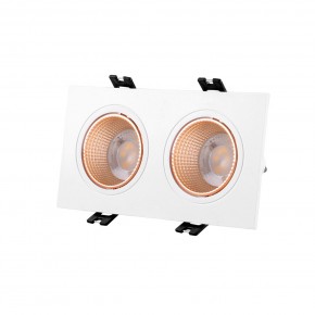 DK3072-WBR Встраиваемый светильник, IP 20, 10 Вт, GU5.3, LED, белый/бронзовый, пластик в Когалыме - kogalym.ok-mebel.com | фото