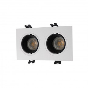 DK3072-WH+BK Встраиваемый светильник, IP 20, 10 Вт, GU5.3, LED, белый/черный, пластик в Когалыме - kogalym.ok-mebel.com | фото