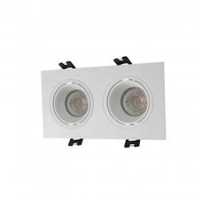 DK3072-WH Встраиваемый светильник, IP 20, 10 Вт, GU5.3, LED, белый/белый, пластик в Когалыме - kogalym.ok-mebel.com | фото