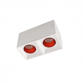 DK3085-WH+RD Светильник накладной IP 20, 10 Вт, GU5.3, LED, белый/красный, пластик в Когалыме - kogalym.ok-mebel.com | фото