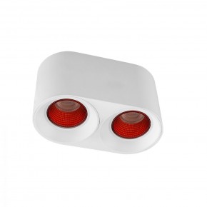 DK3096-WH+RD Светильник накладной IP 20, 10 Вт, GU5.3, LED, белый/красный, пластик в Когалыме - kogalym.ok-mebel.com | фото