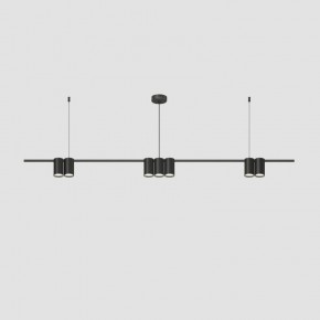 DK4063-BK Подвесной светильник ORBIT, IP20, 7xGU10 LED до 15 Вт, черный матовый, алюминий в Когалыме - kogalym.ok-mebel.com | фото