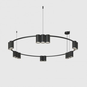 DK4067-BK Подвесной светильник ORBIT, IP20, 15xGU10 LED до 15 Вт, черный матовый, алюминий в Когалыме - kogalym.ok-mebel.com | фото