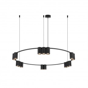DK4067-BK Подвесной светильник ORBIT, IP20, 15xGU10 LED до 15 Вт, черный матовый, алюминий в Когалыме - kogalym.ok-mebel.com | фото 3