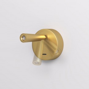 DK5072-SB Бра SHINE WALL со светодиодом, D104*H68, IP20, 3000К, 3W, RA?90, сатинированная латунь, алюминий в Когалыме - kogalym.ok-mebel.com | фото 3