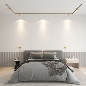 DK5072-SB Бра SHINE WALL со светодиодом, D104*H68, IP20, 3000К, 3W, RA?90, сатинированная латунь, алюминий в Когалыме - kogalym.ok-mebel.com | фото 4