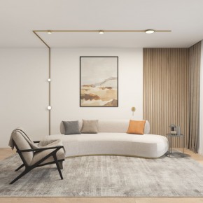 DK5072-SB Бра SHINE WALL со светодиодом, D104*H68, IP20, 3000К, 3W, RA?90, сатинированная латунь, алюминий в Когалыме - kogalym.ok-mebel.com | фото 5