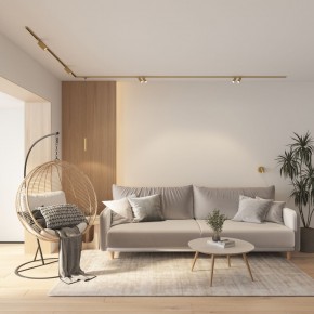 DK5072-SB Бра SHINE WALL со светодиодом, D104*H68, IP20, 3000К, 3W, RA?90, сатинированная латунь, алюминий в Когалыме - kogalym.ok-mebel.com | фото 8