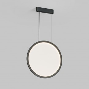 DK6606-BK Подвесной вертикальный светильник Veil со светодиодом H1700 d600 220V 48W 3000-6000K IP20 черный алюминий в Когалыме - kogalym.ok-mebel.com | фото