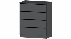 ЭЛЕГАНТ Комод 4 ящика (графит) в Когалыме - kogalym.ok-mebel.com | фото