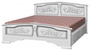 ЕЛЕНА Кровать из массива 1400 с 2-мя ящиками  в Когалыме - kogalym.ok-mebel.com | фото