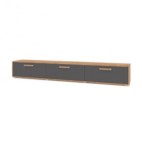 ФЛОРИДА Ф33 Тумба ТВ (дуб золотой/графит) в Когалыме - kogalym.ok-mebel.com | фото